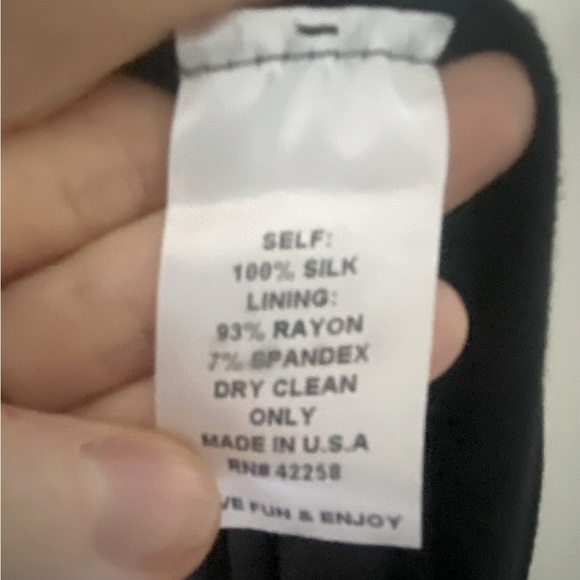 Silk Black Layered Party/Cocktail Dress, Medium - Picture 4 of 4